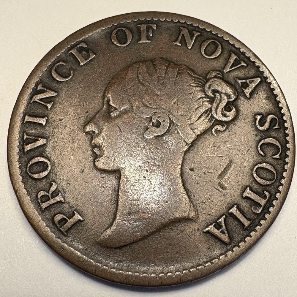 1840 Nova Scotia Halfpenny Token