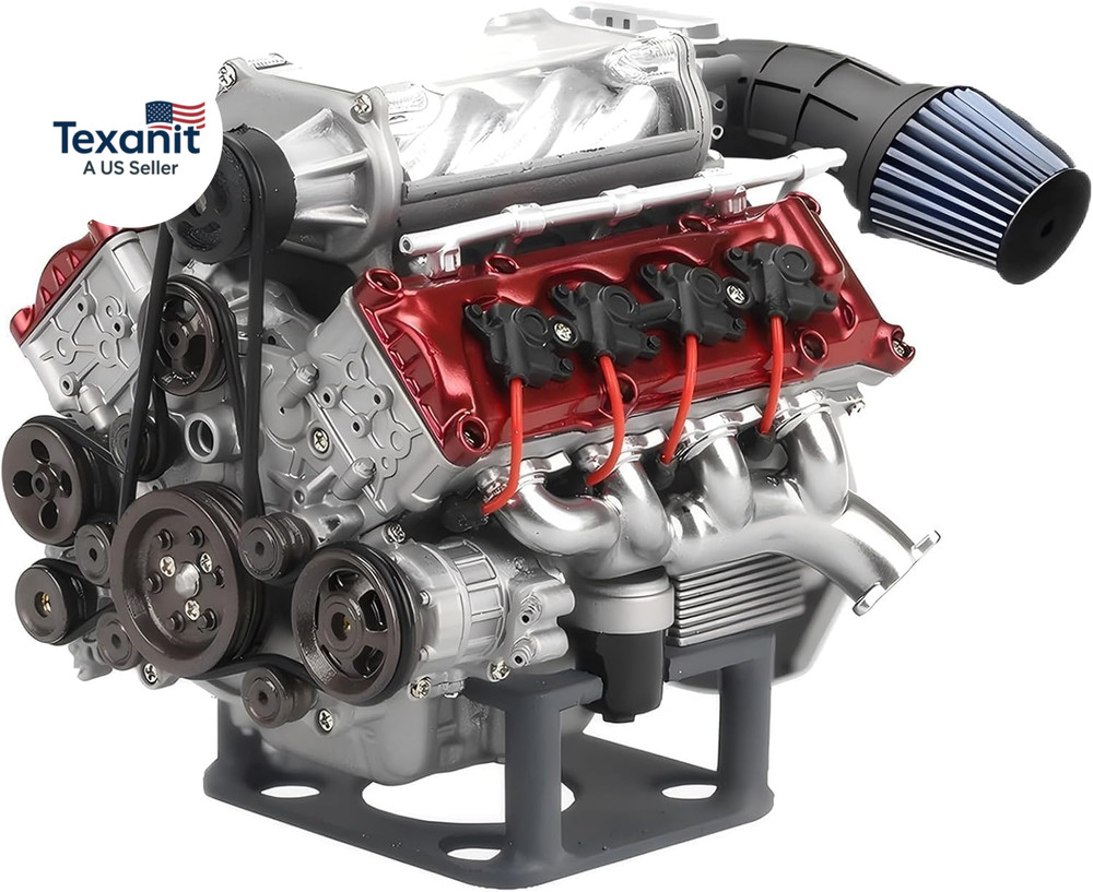 Mini V8 Engine Kits That Runs, V8 Model Engine Kit Cison Engine MAD RC Engine Mo