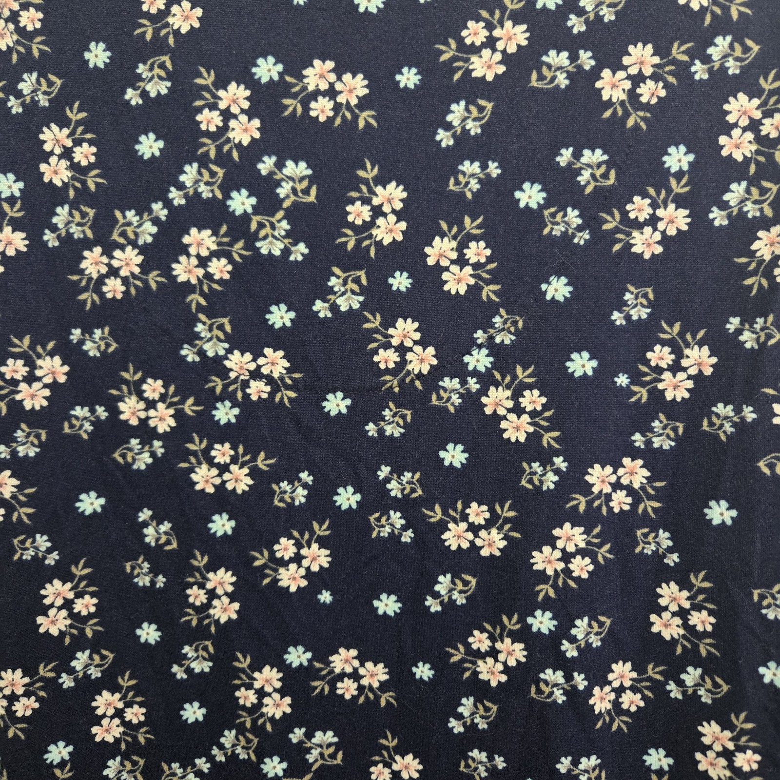 Rene Rofe Sleep Set Lace Tank Top Sz M Navy Blue Floral Pjs Pajamas Lounge SOFT