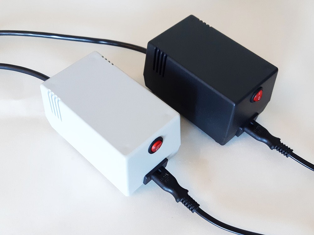 C64 PSU - Commodore 64 Power Supply - GRAY, LED, Power Switch (US plug)