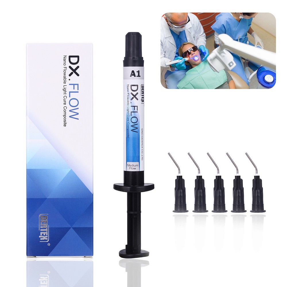 Dentex Dental Flowable Light Cure Composite Resin A1 Medium Flow