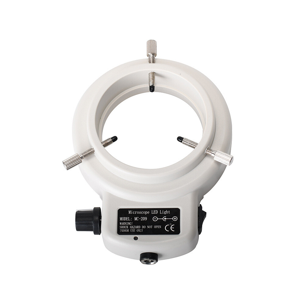 Adjustable 144 LED Bulb Ring Light Lamp with US Plug for Stereo Microscope