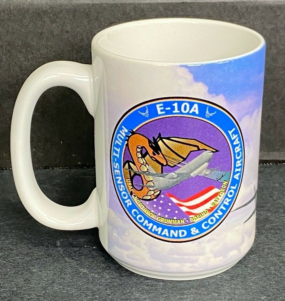 US Air Force E-10A Multi Sensor Command & Control Aircraft Coffee Cup