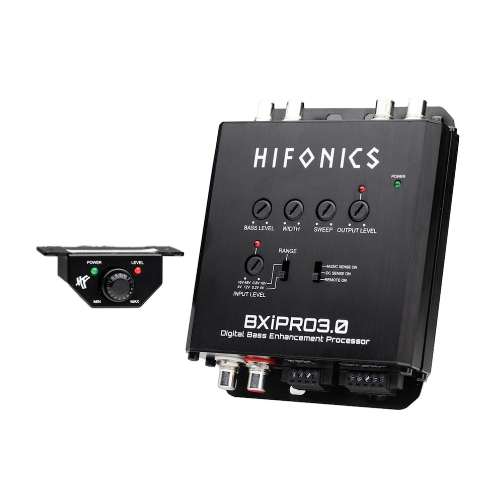 BXIPRO3.0 Bass Enhancer, Digital Processor with Dash Mount Remote Control, In...