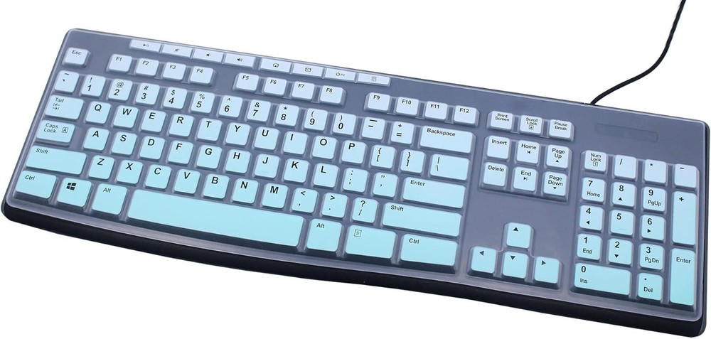 Ultra Thin Desktop PC Silicone Keyboard Cover Skin Protector Gradient Mint