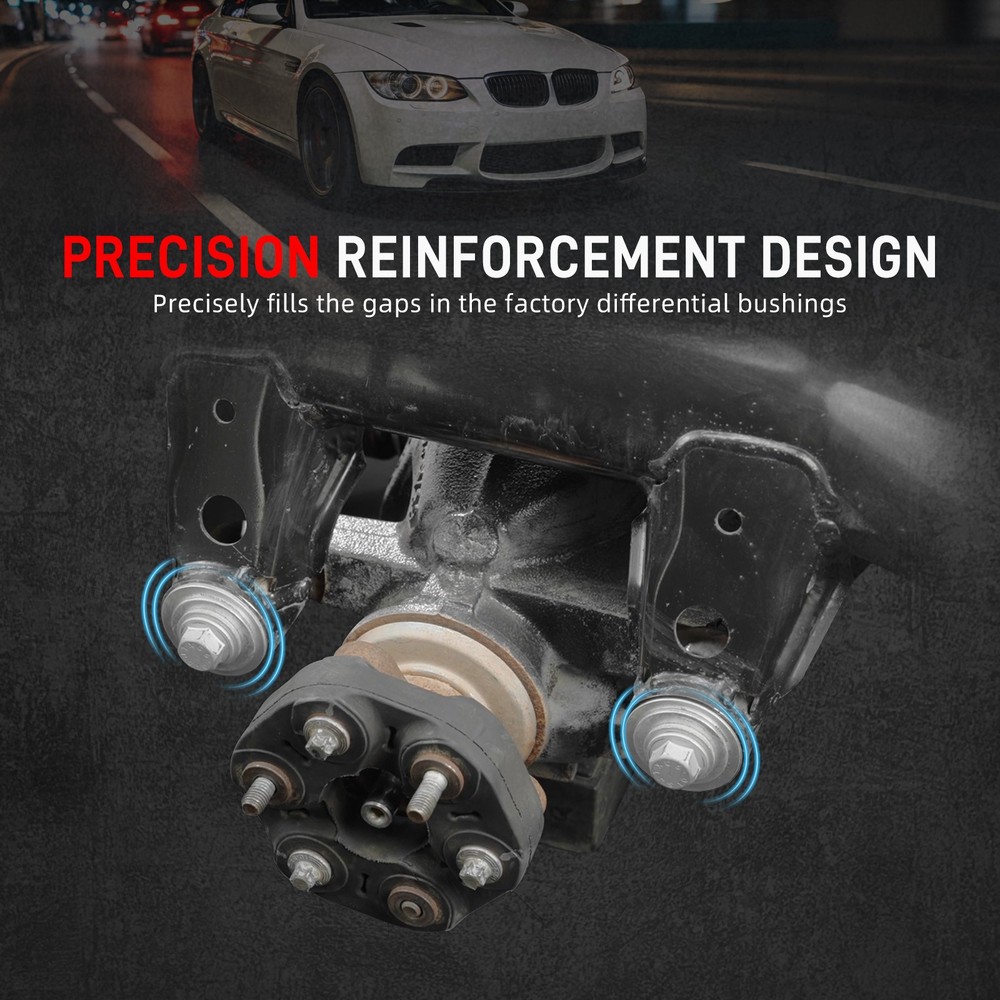 Billet Aluminum Differential Mount Inserts Kit For BMW E87 E82 E88 E90 E91 E92