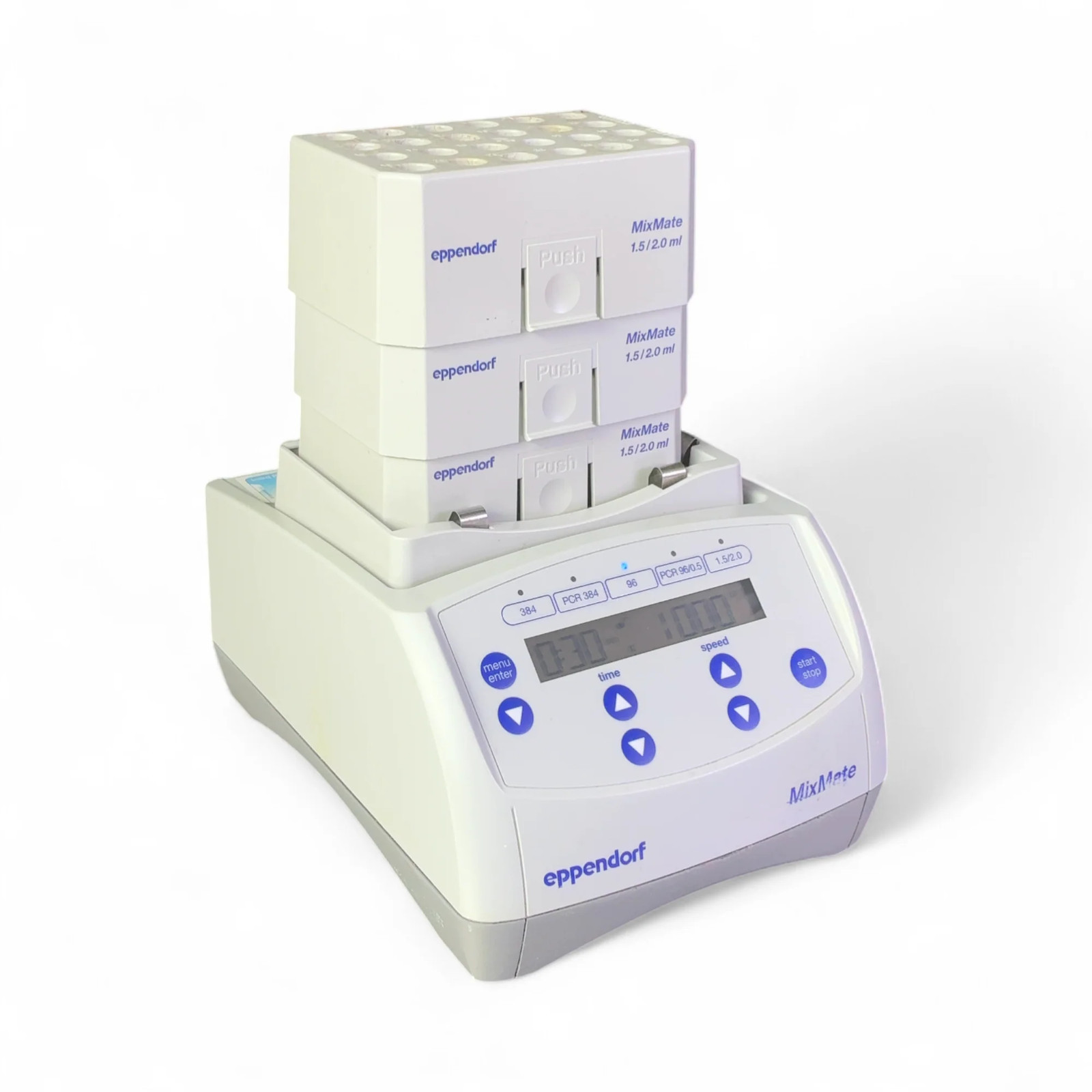 Eppendorf 5353 MixMate Microplate Shaker Used with Adapter Blocks