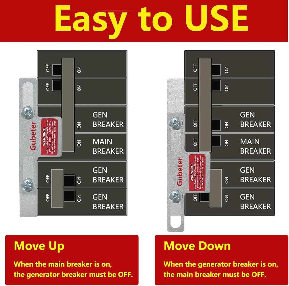 Generator Interlock Kit Compatible with Square D Generator Interlock Kit for Hom