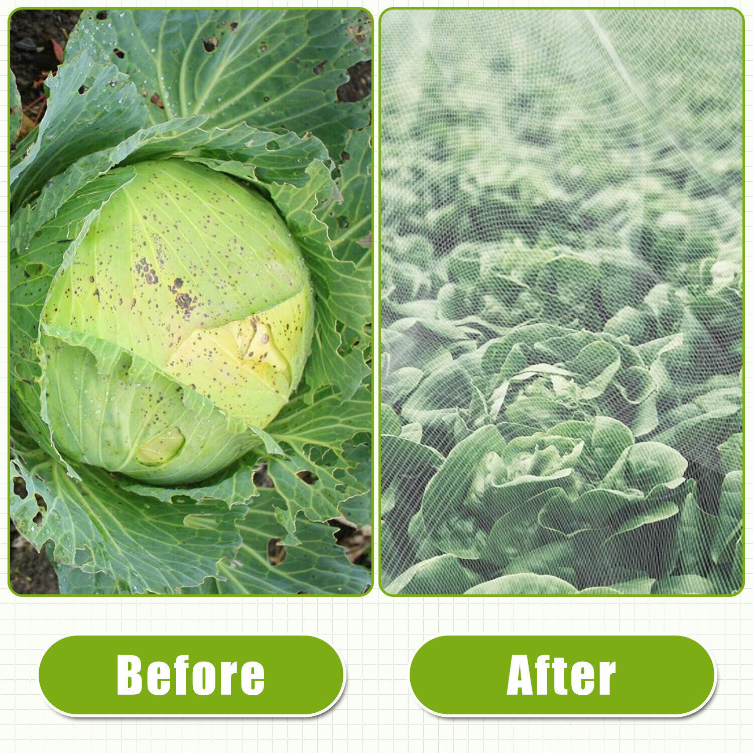 20-50ft Garden Bug Insect Netting Barrier Bird Pond Net Plant Crop Protect Mesh