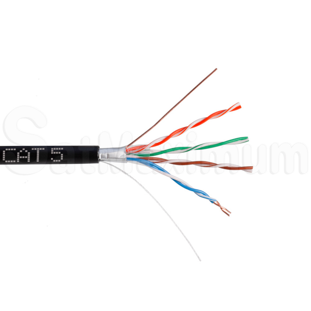 Cat5e OUTDOOR 500ft, 1000ft Cable Waterproof Ethernet Solid Direct Burial Cable