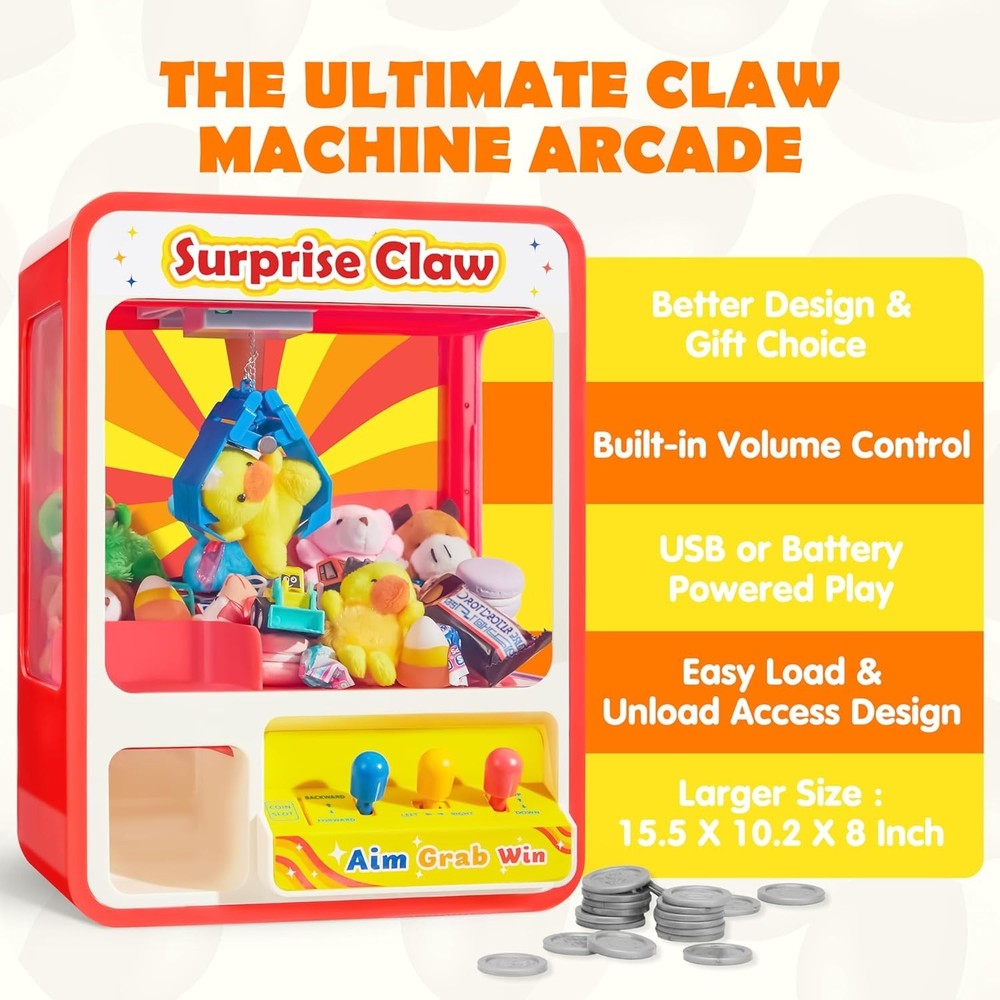 Interactive Mini Vending Machine with Adjustable Sound - Gift for Kids 3-8