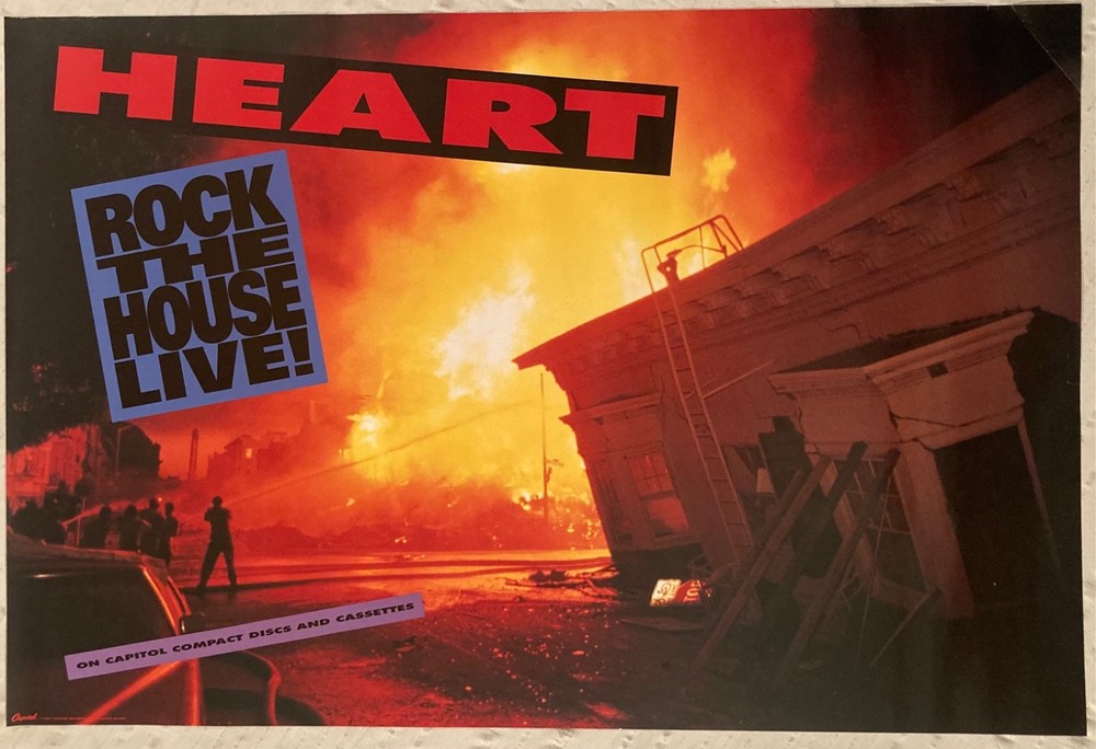 Heart 1991 Promo Poster Rock The House Live Ann Nancy Wilson