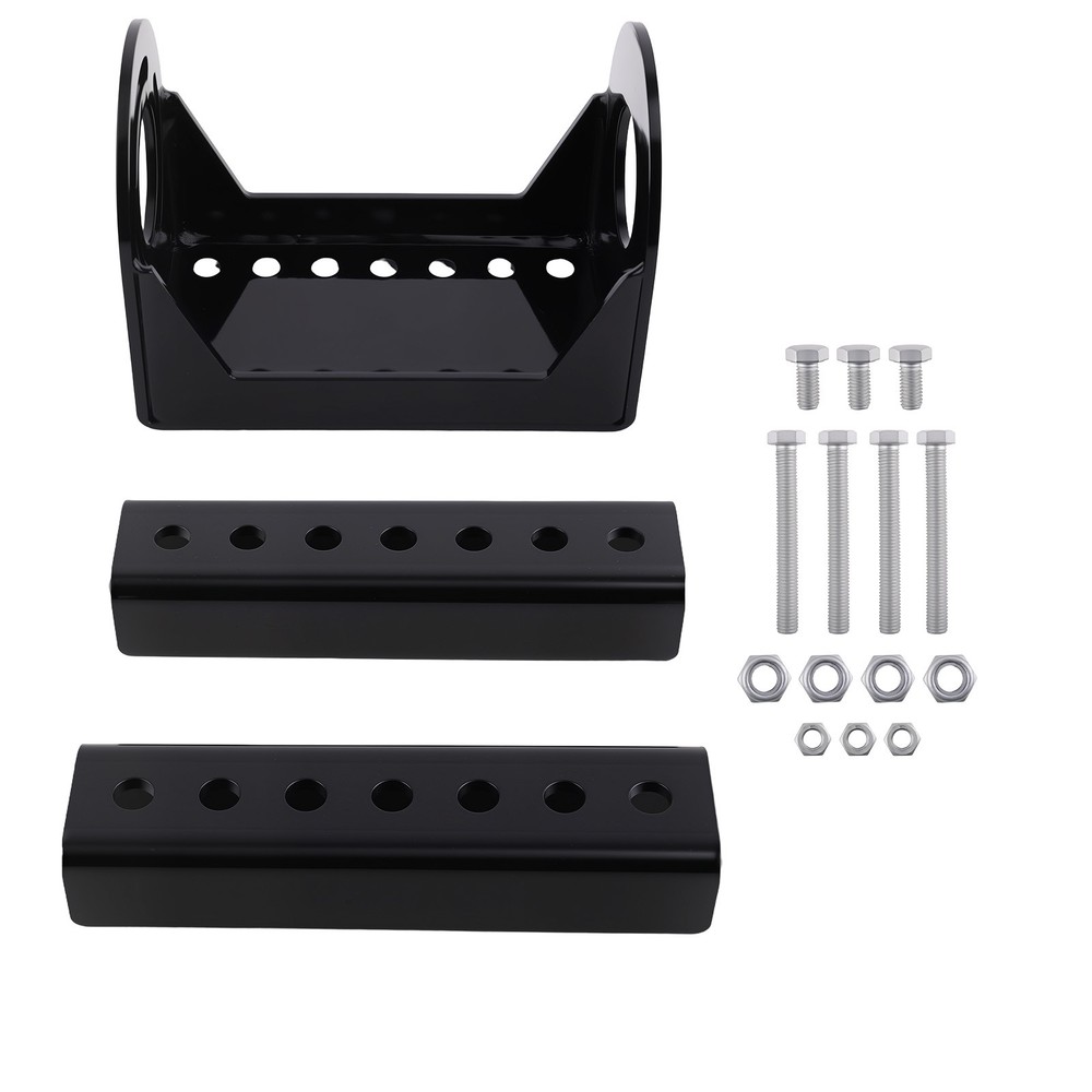 RV Trailer Jack Mounting Bracket Kit for A-Frame 3-Bolt Pattern Steel