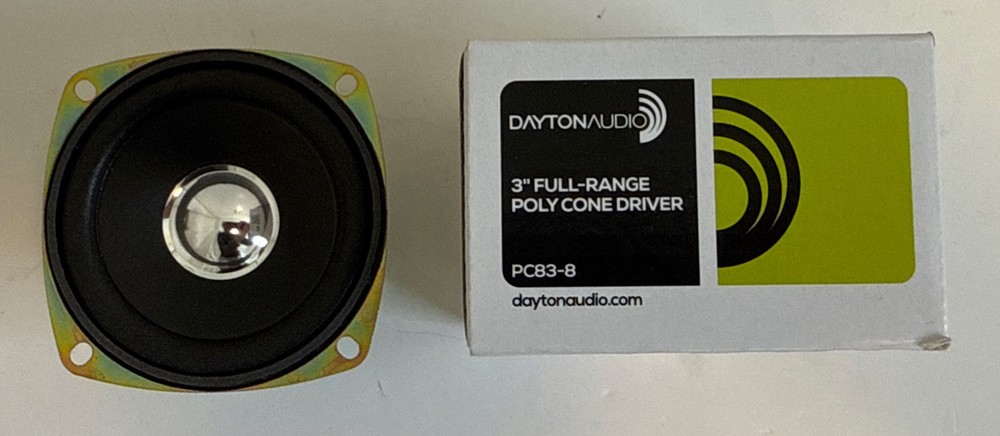 Dayton Audio - PC83-8 - 3" Full-Range Poly Cone Driver - 8 Ohm