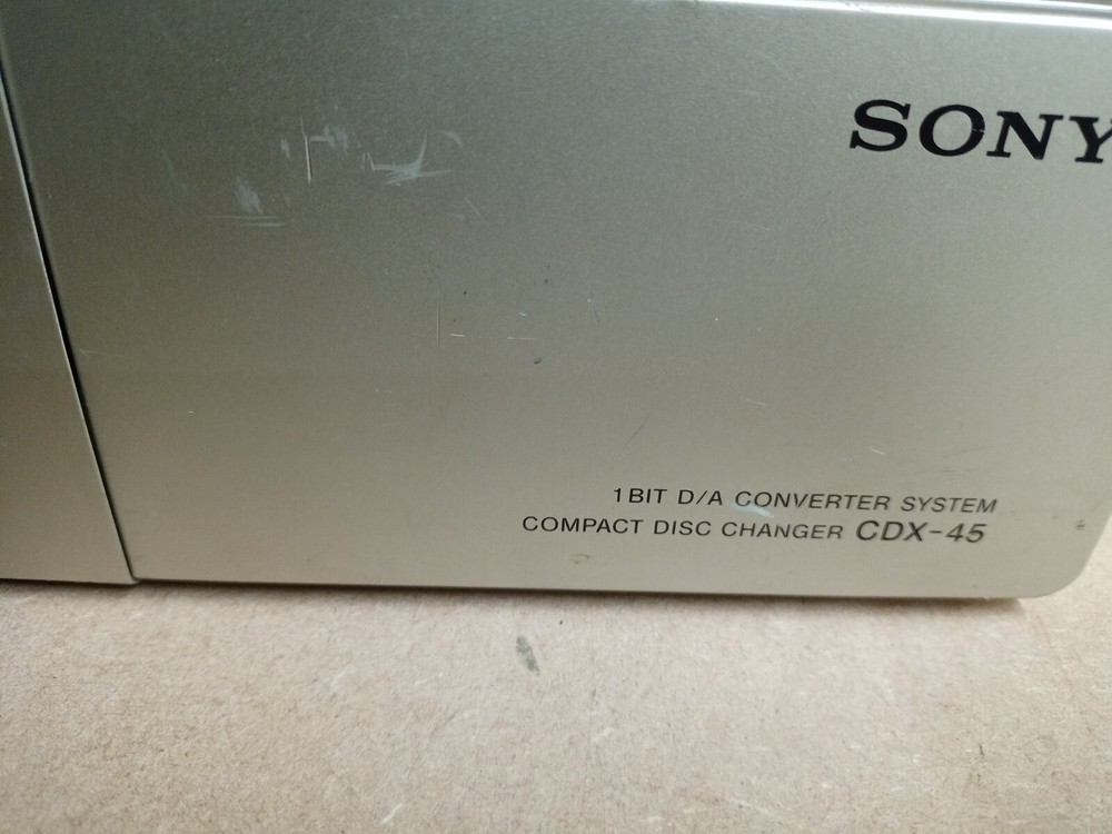 Vintage Sony Cdx-45 Add On CD Changer 10 Disc Cd Multichanger - UNTESTED