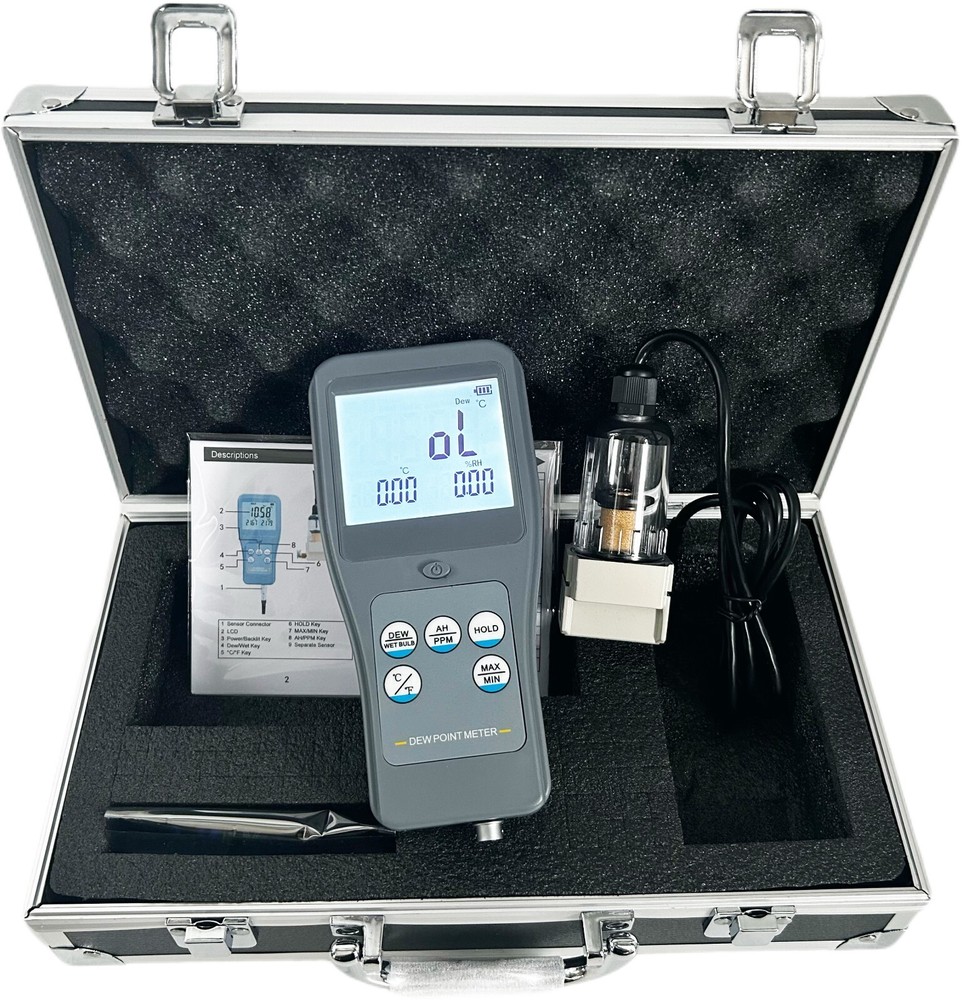 Split Multifunctional Dew Point Meter Dew Point Temperature PPM Humidity Test