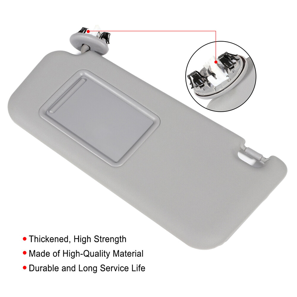 Sun Visor Left Driver Side Gray for 2006 - 2012 Toyota RAV4