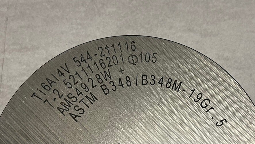 Titanium Ti6Al4V GRADE5 Ø140x91mm Round Material Round Bar Rod Solid Material