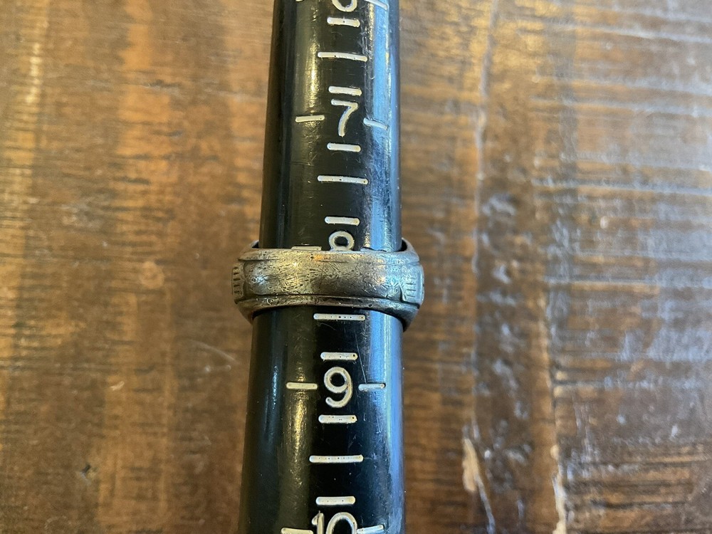 ORIGINAL WWII USAAC USAC WING PROP / EAGLES SHIELD STERLING RING