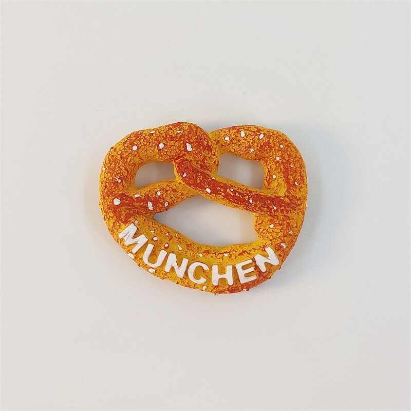 Germany Munich Cookie Travel Souvenir 3D Resin Refrigerator Fridge Magnet Craft