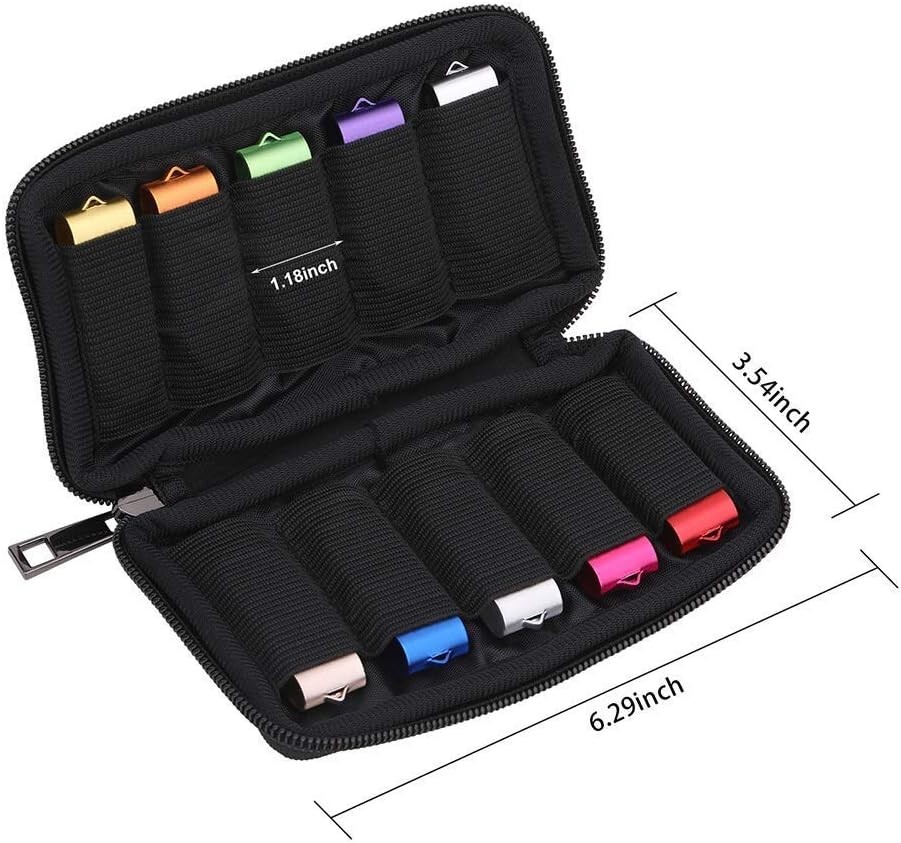 Flash Drive Case USB Storage Holder Bag For Flash Drive 10 Slots Soft Material