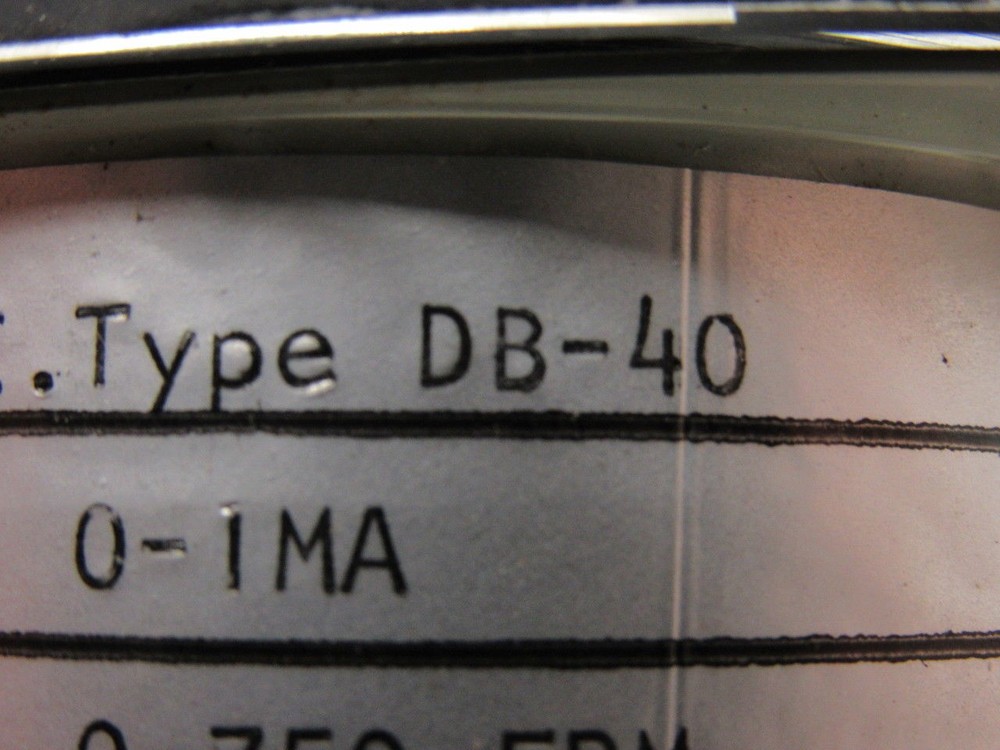 EIL Instruments G.E. Type DB-40 Panel Mount Meter 0-750FPM