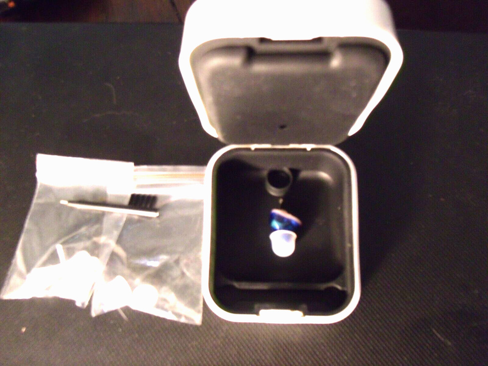 TINY digital hearing amplifier LEFT MINI IN EAR 3 LISTENING MODES NO TEST NEED