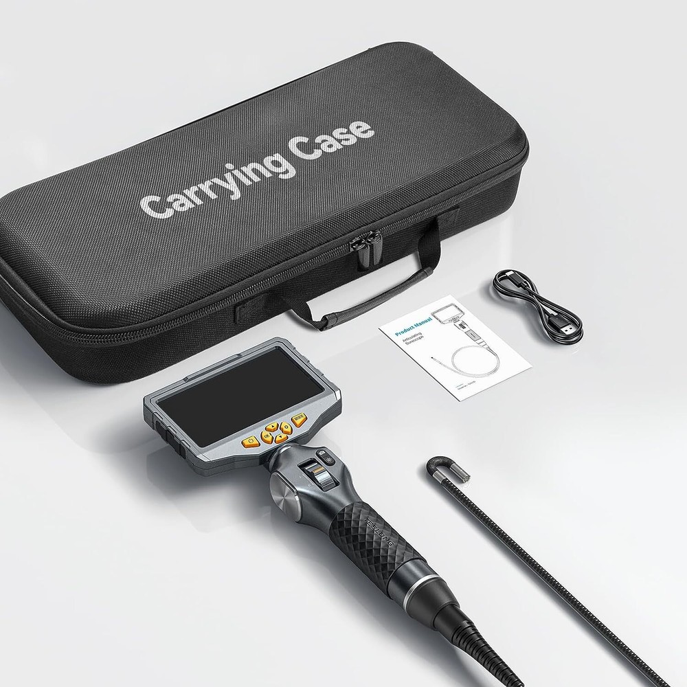 Two-Way Articulating Borescope Inspection Camera with Articulation Head 6.5mm