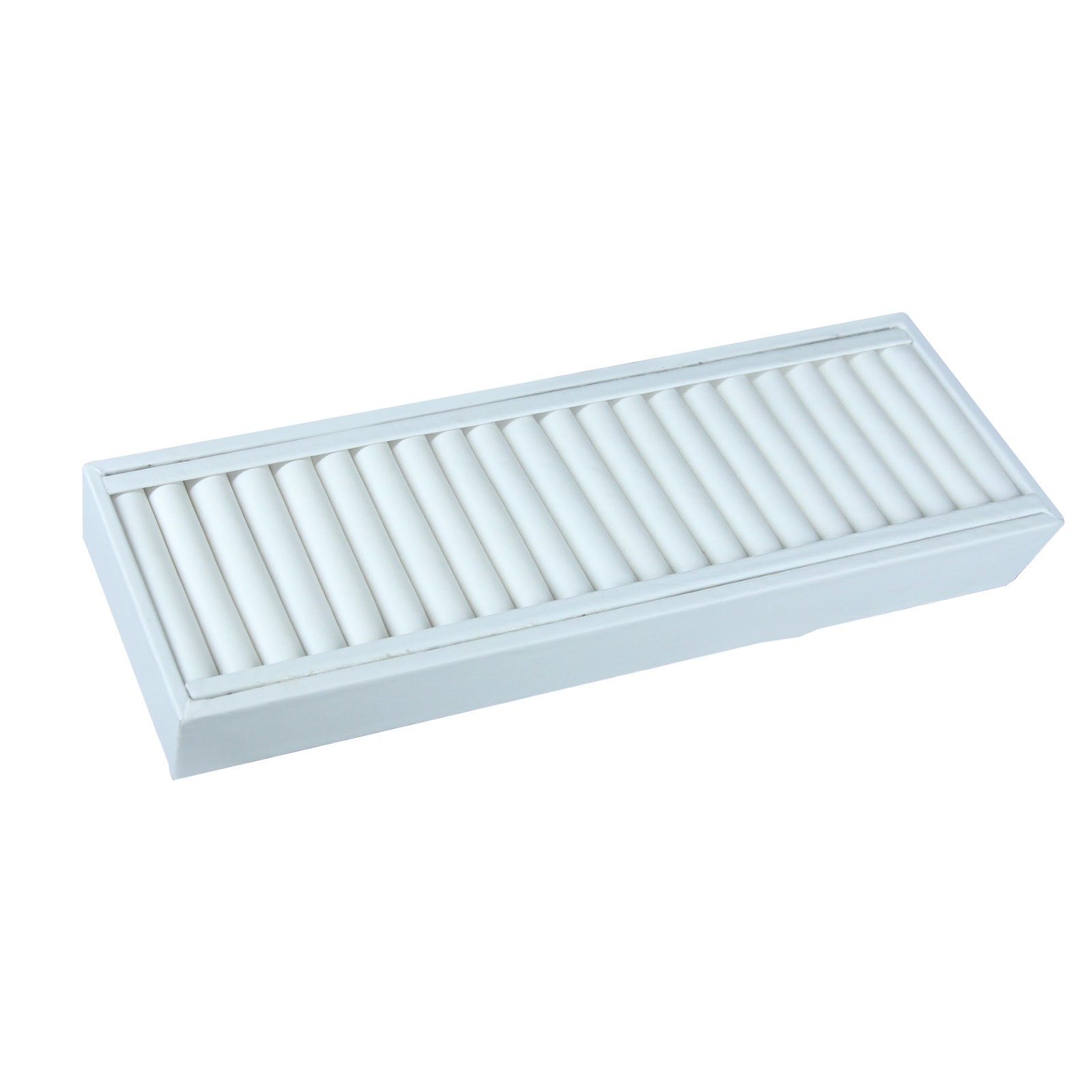 SSWBasics White Velvet Jewelry Trays for Display - Bracelet Tray with 21