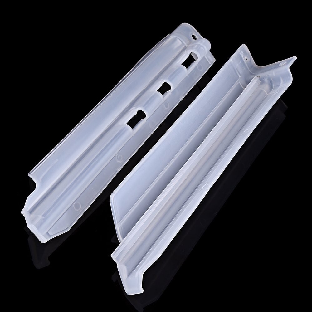 Anauto Motorcycle Fork Guards 1 Pair Front white, white