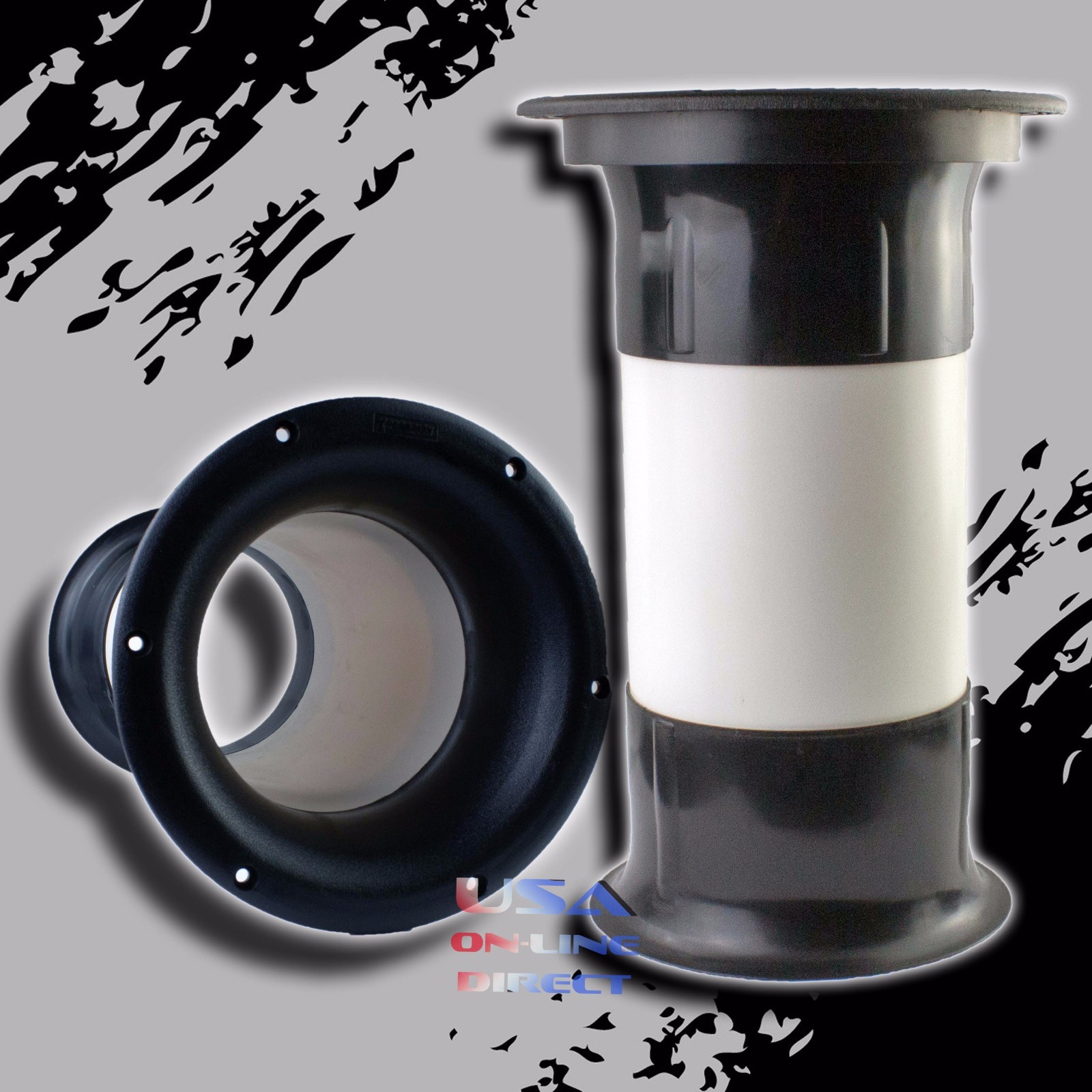 High Quality Molded 3" x 5" Aeroport for 6" to 12" Sub-woofer Bass Enclosure US