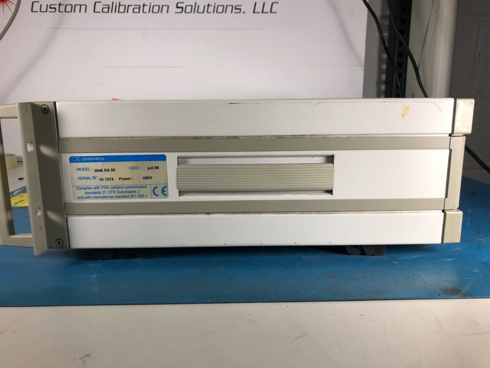 Photonetics 3646RA00 Mainframe Laser Source Mainframe w/o Plug-Ins *LAB TESTED*