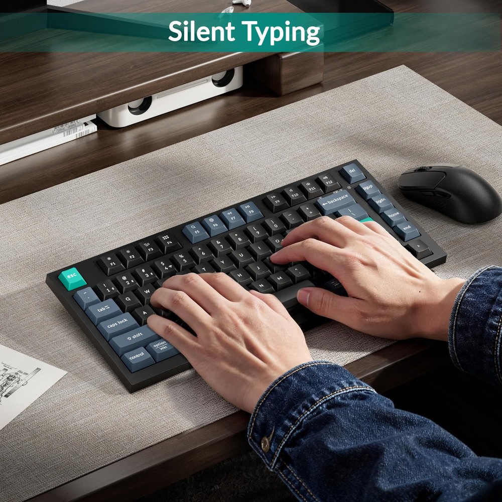 B31 Wireless Silent Keyboard, 75% Layout Quiet Typing Custom Programmable, 2....