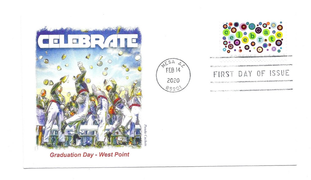 5434 Let's Celebrate 2020 Panda Cachets FDC