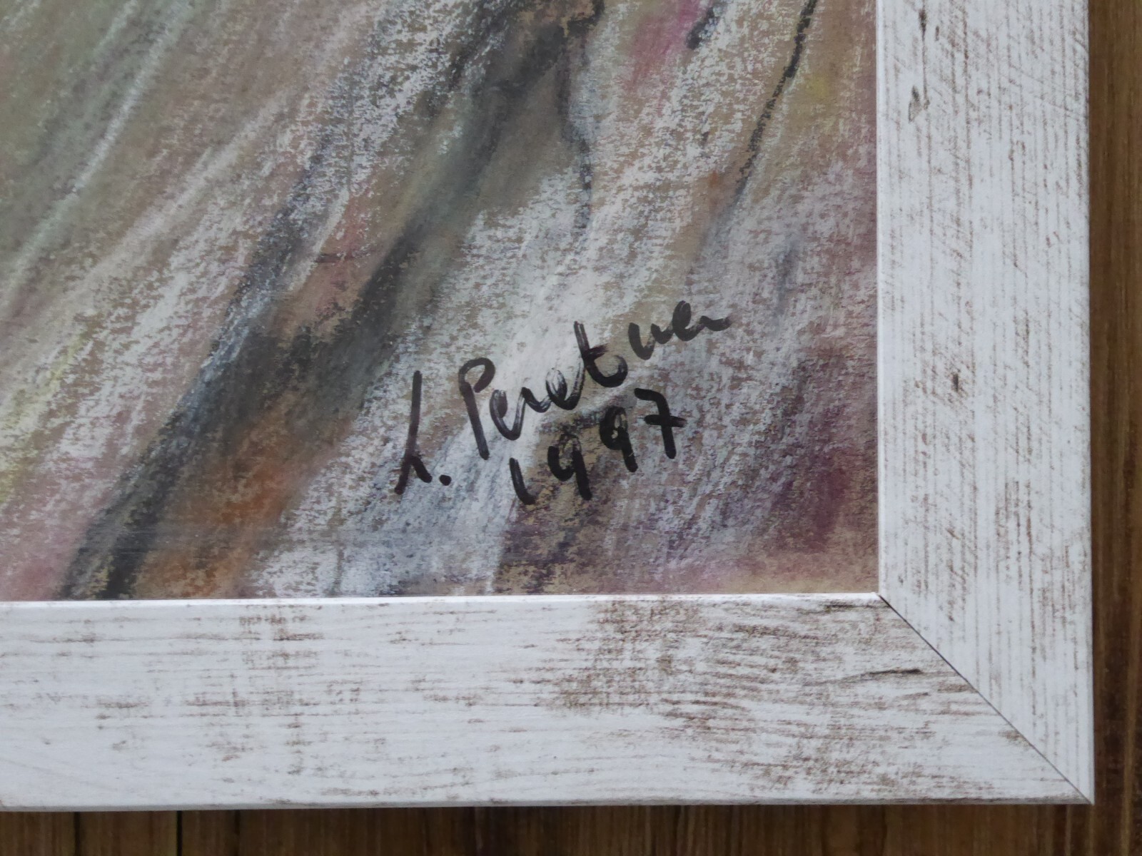 Laura Peratoner Pastel Horses Italy Switzerland Original #104