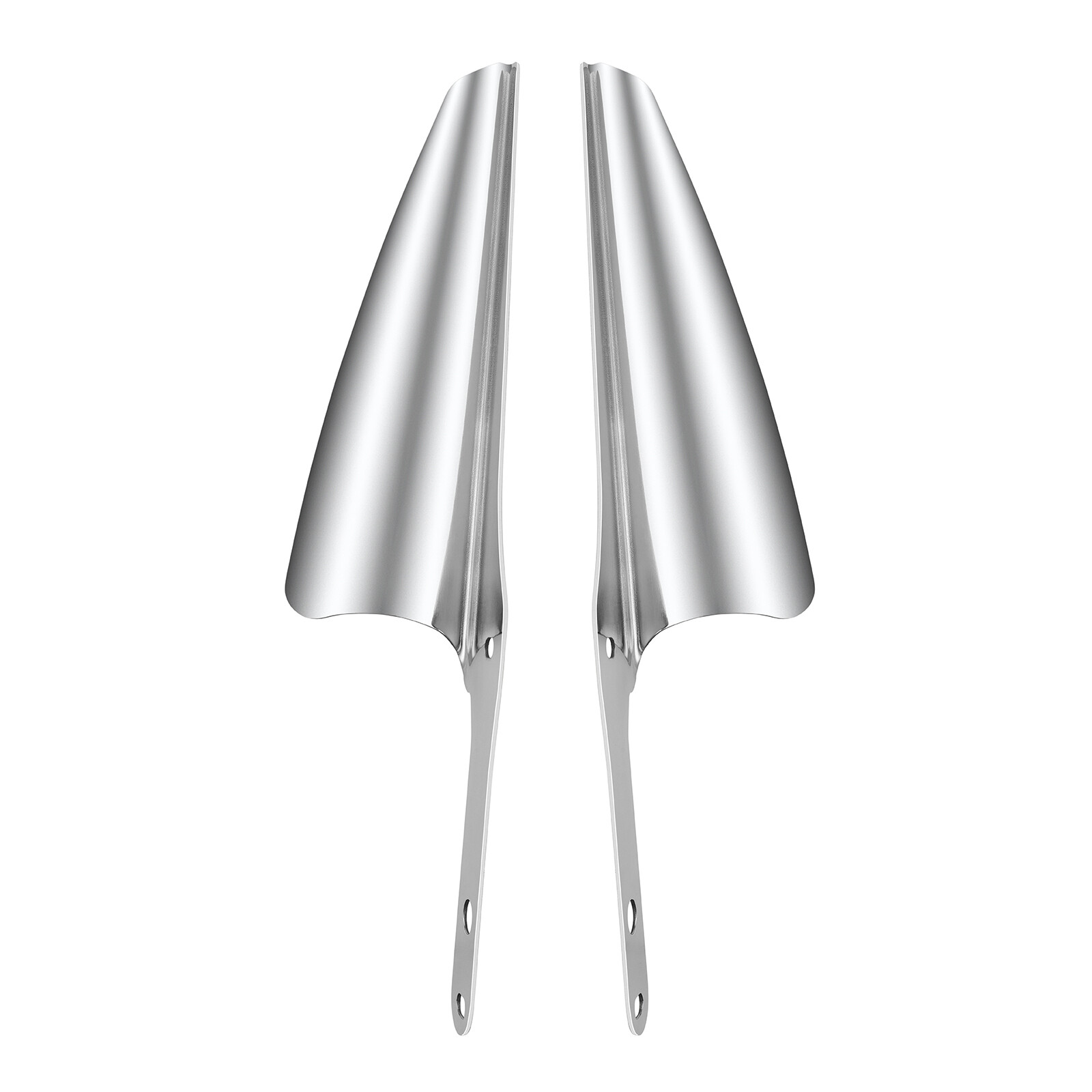 Front Fork Mount Wind Deflectors For Harley Touring Road King Street Glide CVO