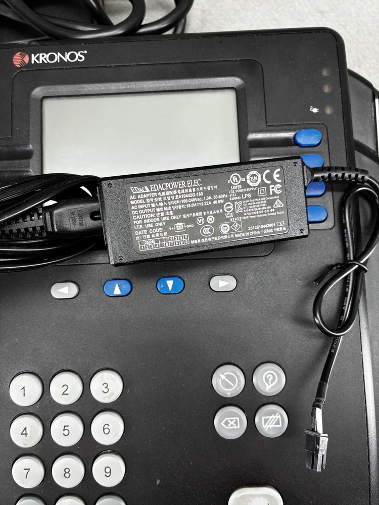 Kronos System 4500 Time Clock Employee Time Attendance Terminal