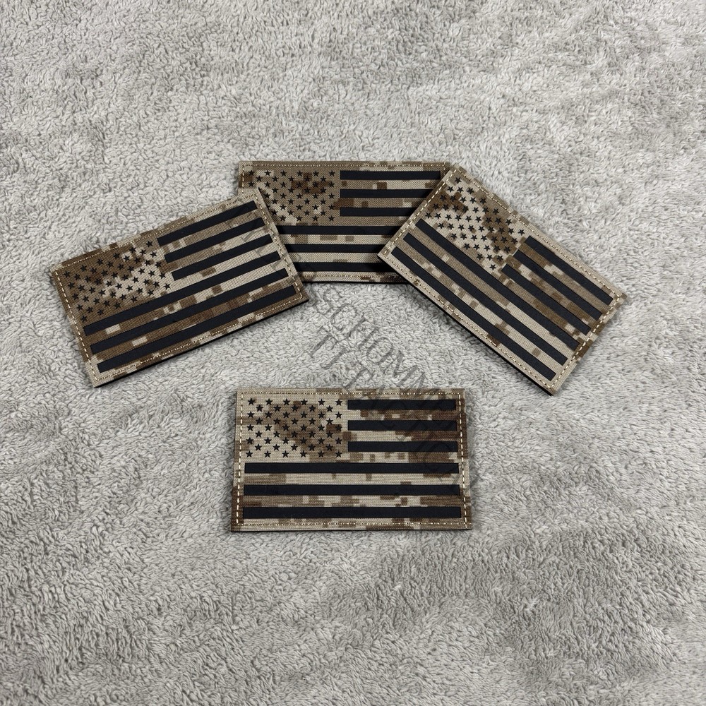 IR Reflective US Flag Patch (3 x 5”,  AOR1)