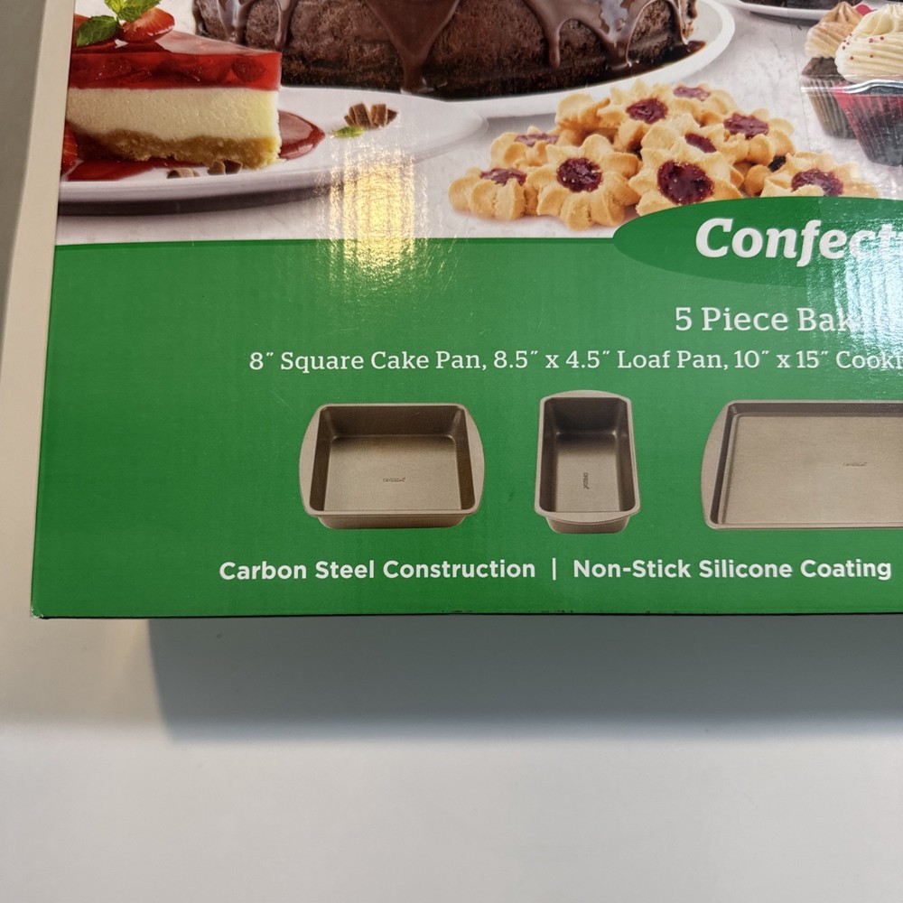 Oneida Confection 5 Piece Bakeware Set New