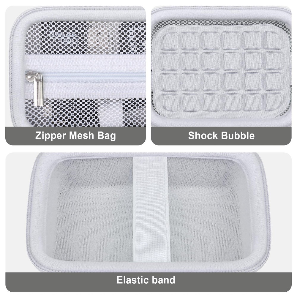 Supmay Computer Memory Card Readers Organizer Case Compatible with SD White