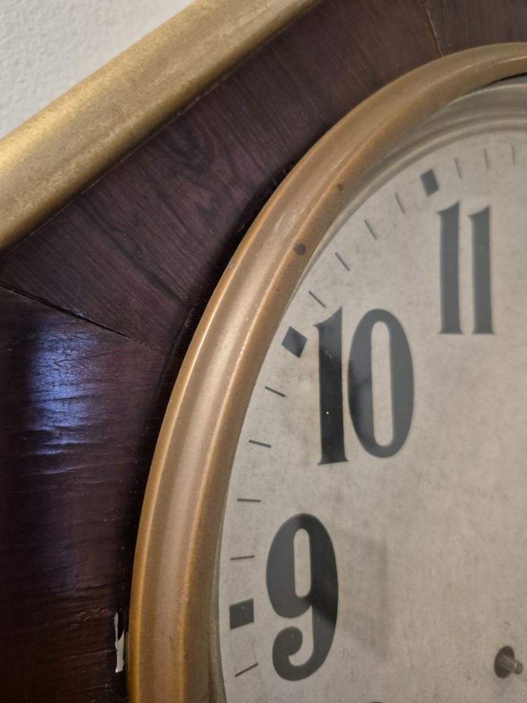 E. N. Welch Octagon Schoolhouse Clock – Working