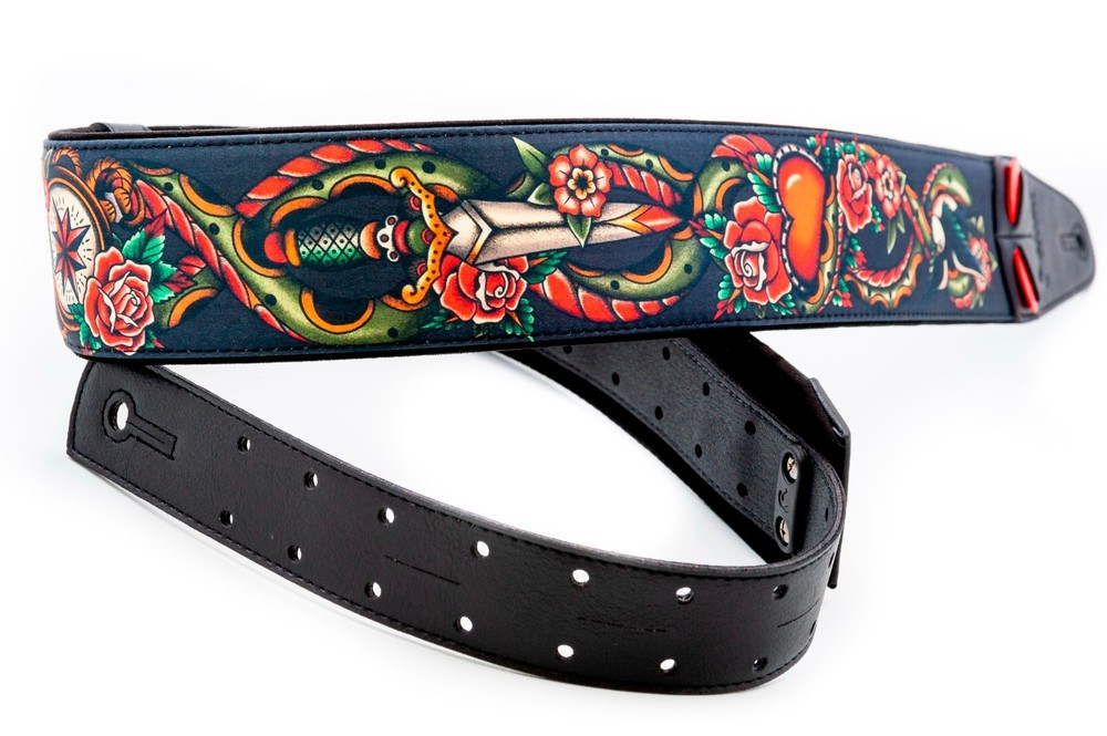 RightOn! Mojo Tattoo Guitar Strap