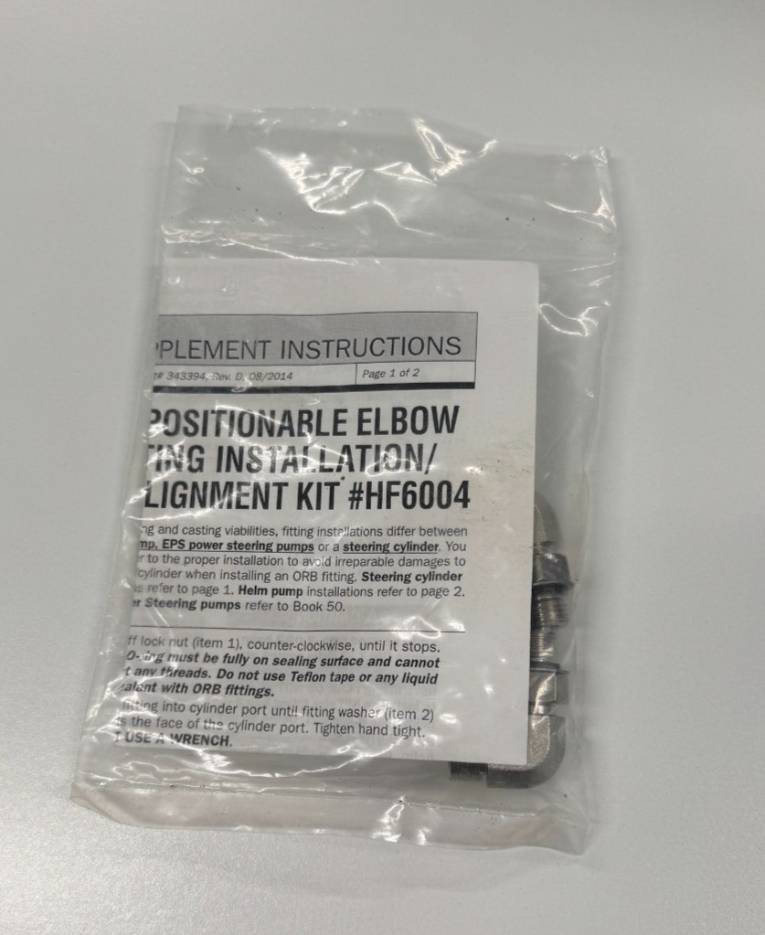 SeaStar HF6004 ORB-5 90 Degree Fitting Kit