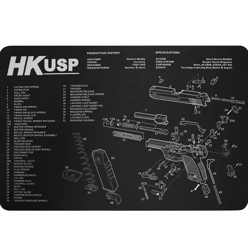Pistol Gun Cleaning Mat