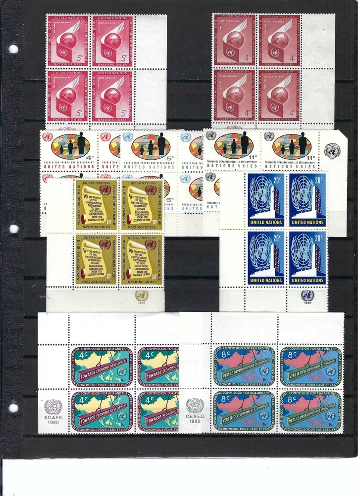 Assorted UN MIB's/4 - New York Office - MNH (1989)