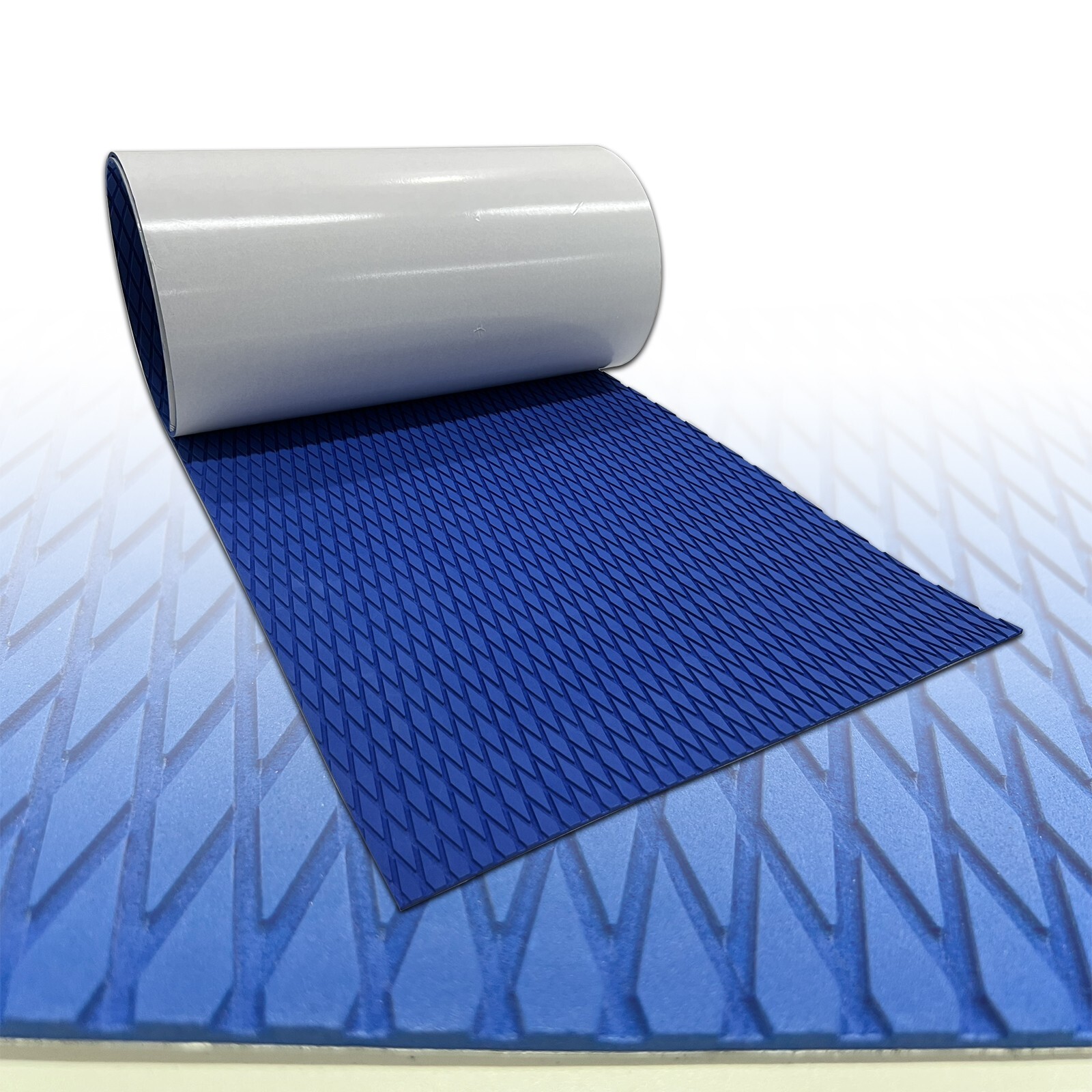 Blue EVA Foam Boat Flooring Sheet Mat 5mm Diamond Deck Grip Jet ski Traction Pad