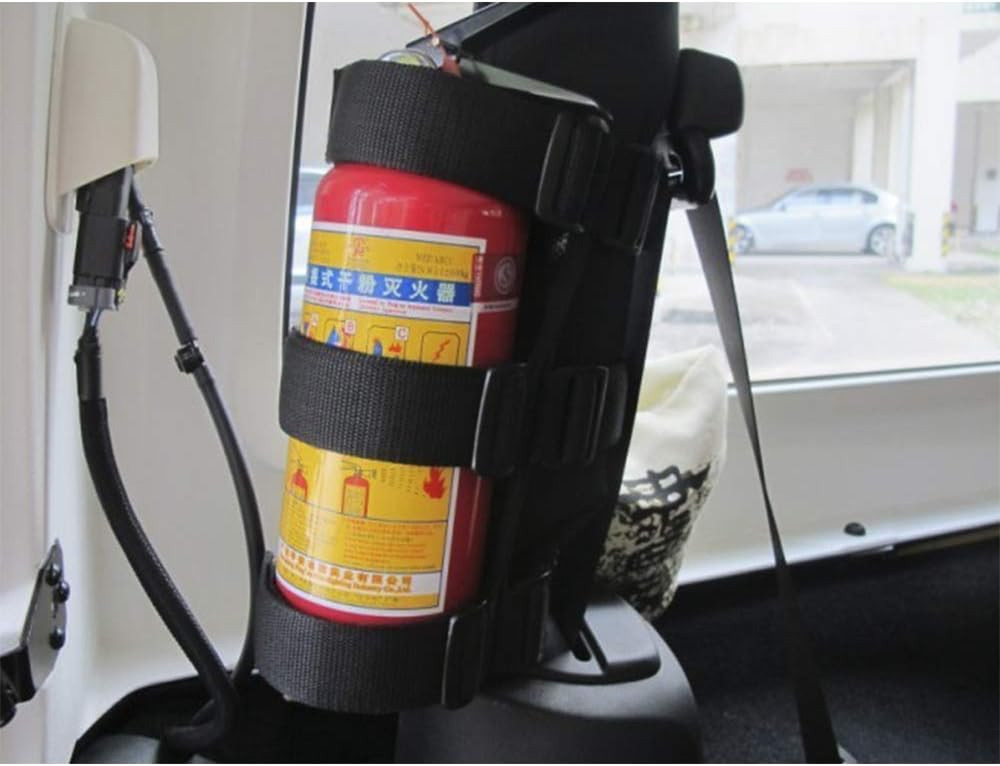 Fire Extinguisher Holder Adjustable Extinguisher Mount Strap Compatible with Jee