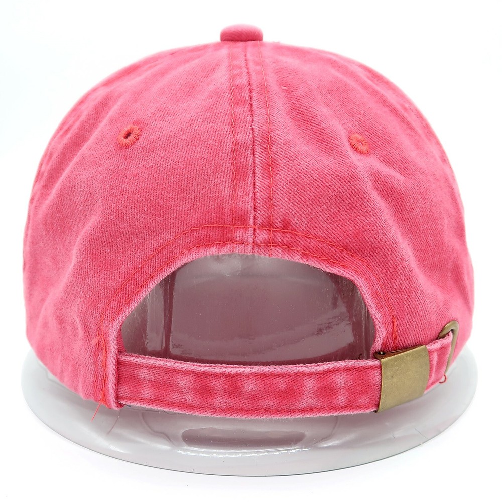 Men's Cotton Baseball Cap Polo Style Solid Adjustable Dad Hat Washed Ball Cap