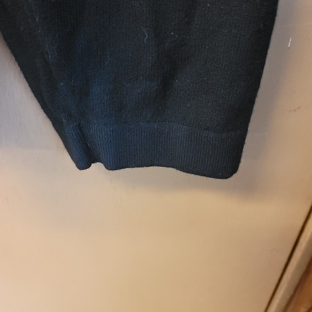 Zegna Sport Mens Black LS Pullover Viscose Poly Blend XL EUC