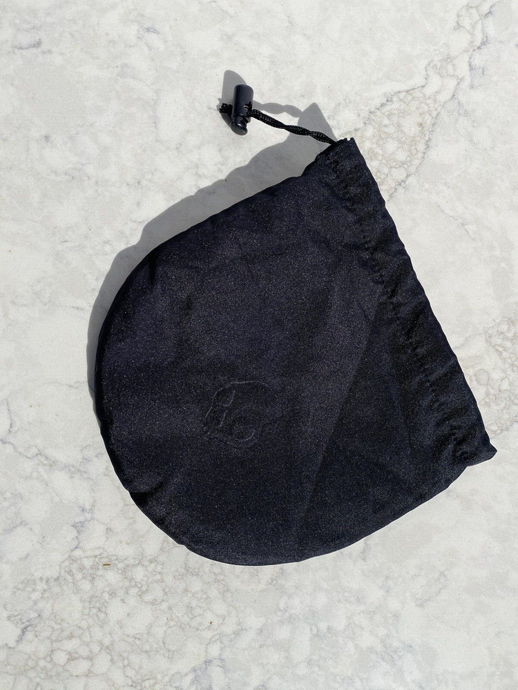 Skullcandy Black Soft Inside Drawstring skull Engraved Front Dustbag